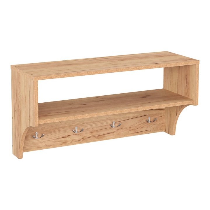 Cuier Crosta, natural, 80x28x40 cm