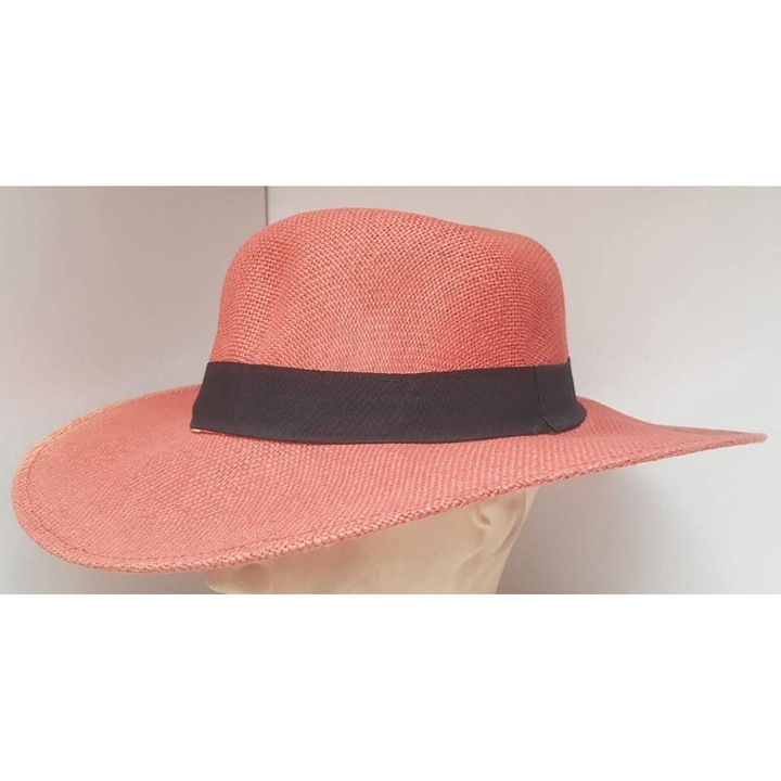 Set de 10 bucati, palarii plaja pentru femei, model cu bor mare, fire si fibre sintetice, marimi 56-58