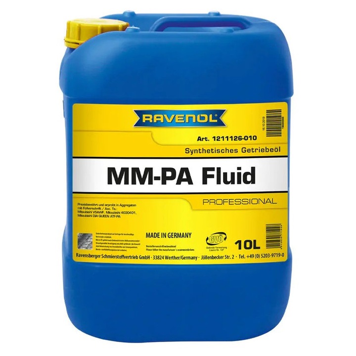 Масло за скоростна кутия, RAVENOL ATF MM-PA, 10L