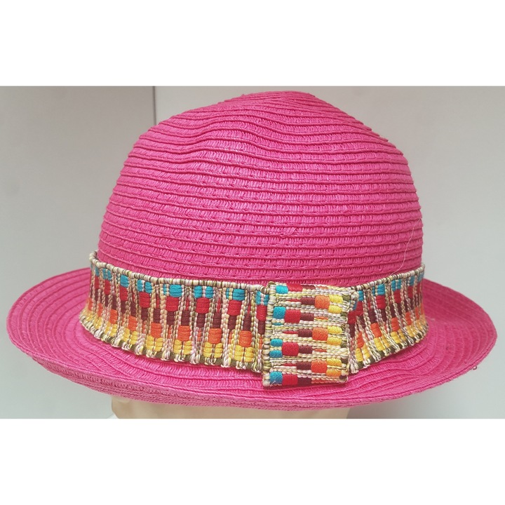 Set de 10 bucati, palarii femei, model din fire si fibre sintetice, cu bor mic, marimi 56-58