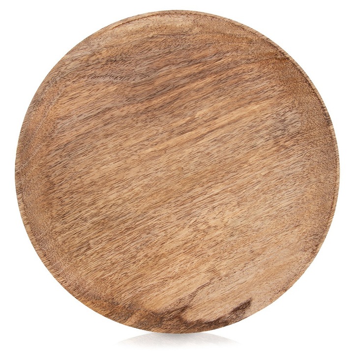 Platou, Artemis, lemn, 25x25x2cm, maro