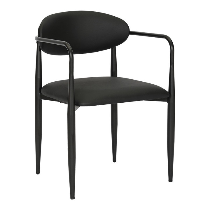 Fotoliu Kalone, negru, 56x55x78 cm