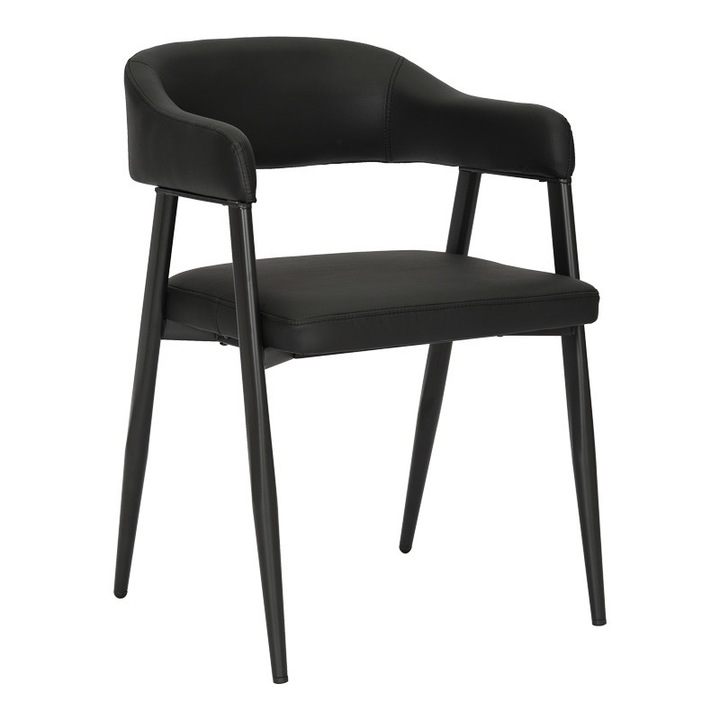 Fotoliu Sezan, negru, 56x55x78 cm