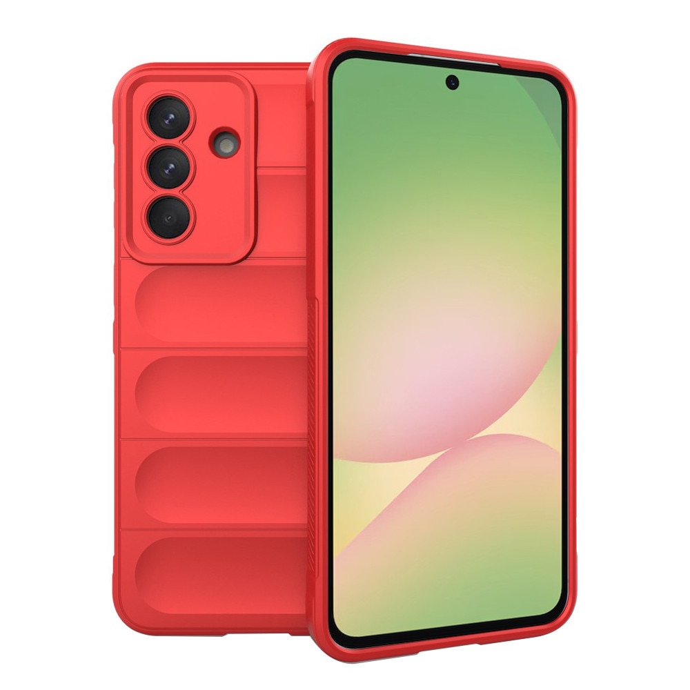 Husa pentru Samsung Galaxy A57 5G Liquid Silicone, Microfibre Lining, Non-Slip Airbag Design, rosu