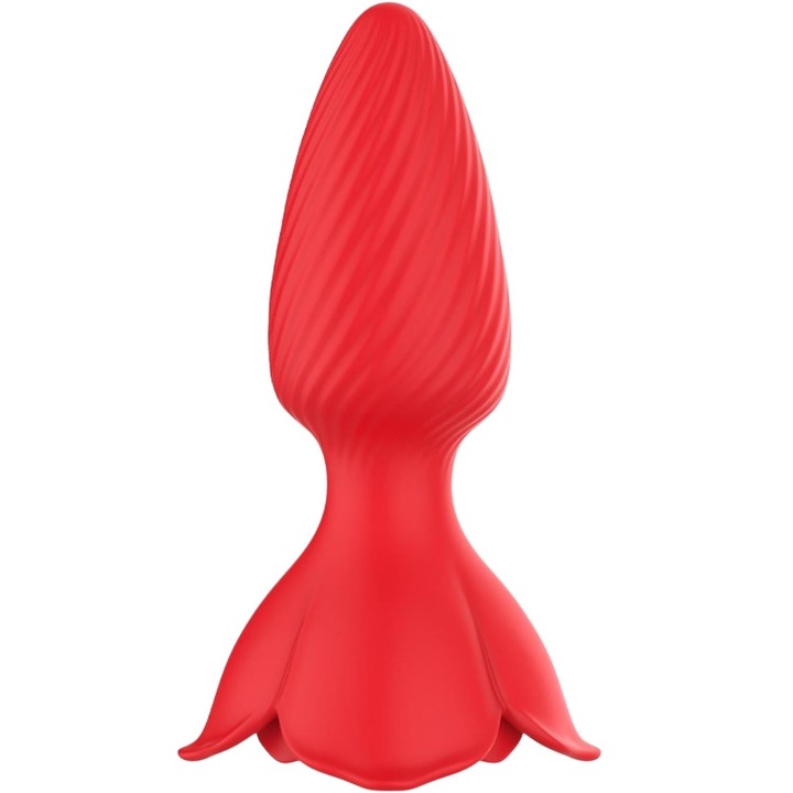 Anális dugó Honey Jelly, szilikon, piros, 10,9x3,5cm, vízálló