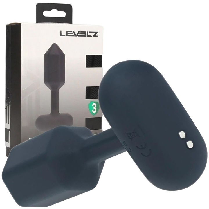 Hatszögletű análvibrátor, szilikon, S, fekete, 11,7x3,2cm, vibrációs, újratölthető