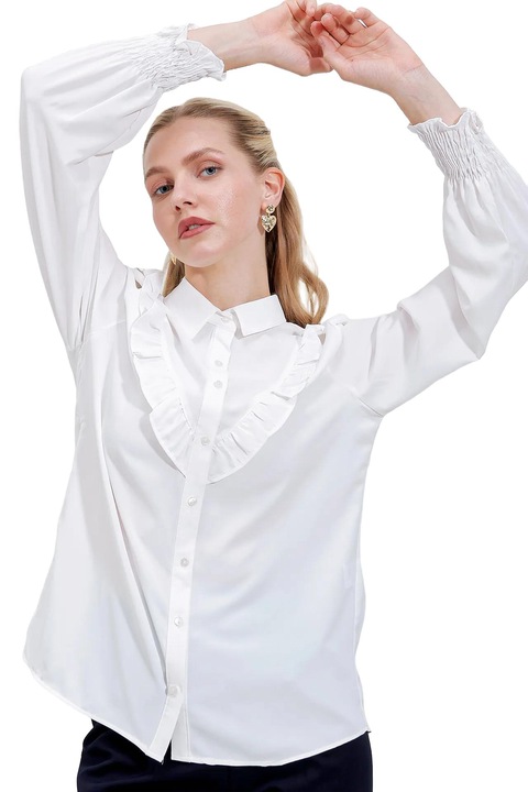 Camasa, Big Dart, Alb, Textil, M INTL