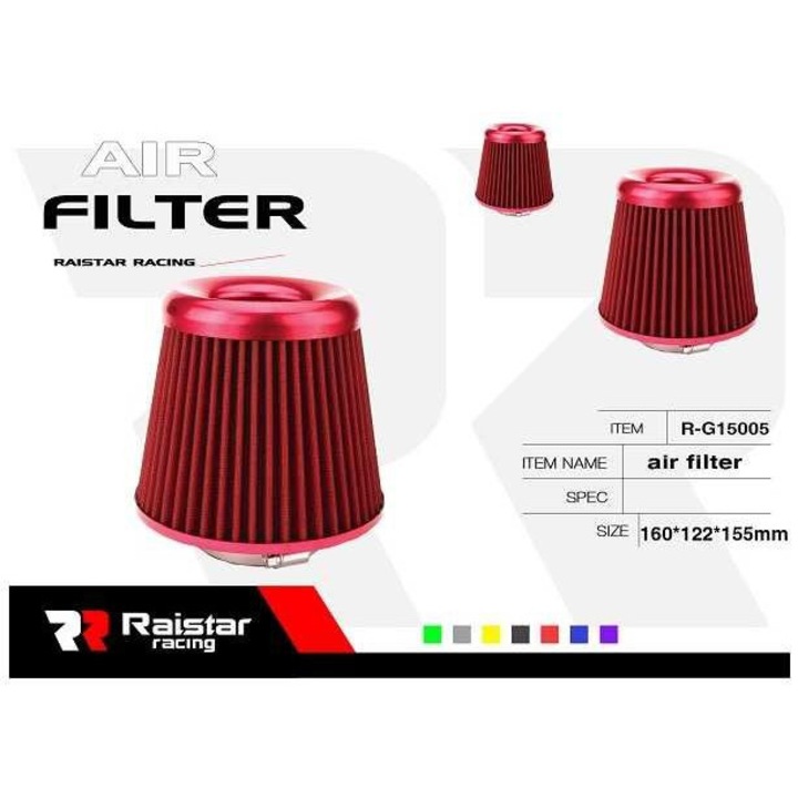 Filtru aer auto Raistar R-G15105, din aluminiu si cauciuc, 120085
