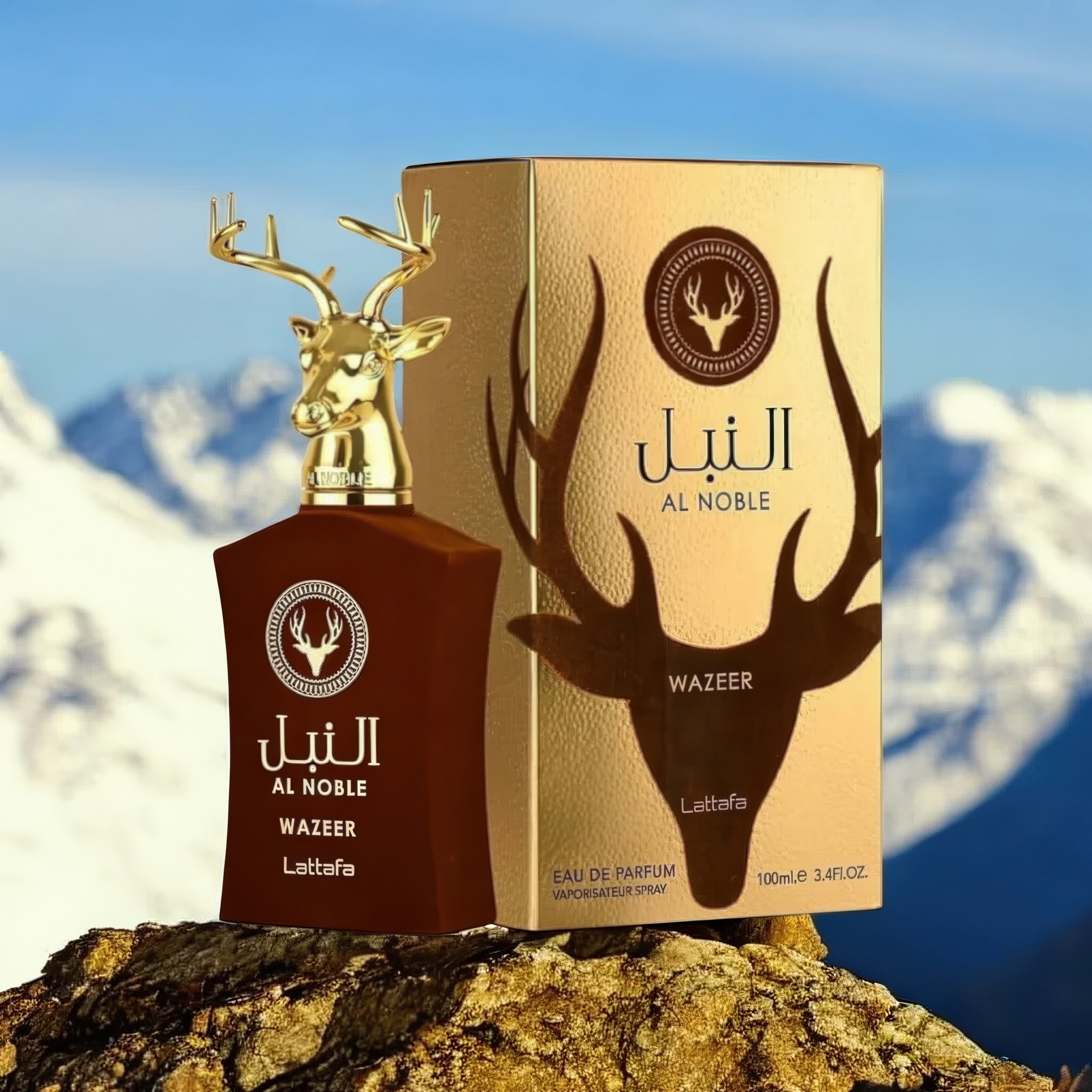 Set Apa de Parfum Al Noble Wazeer, Lattafa, Unisex, 100ml cu