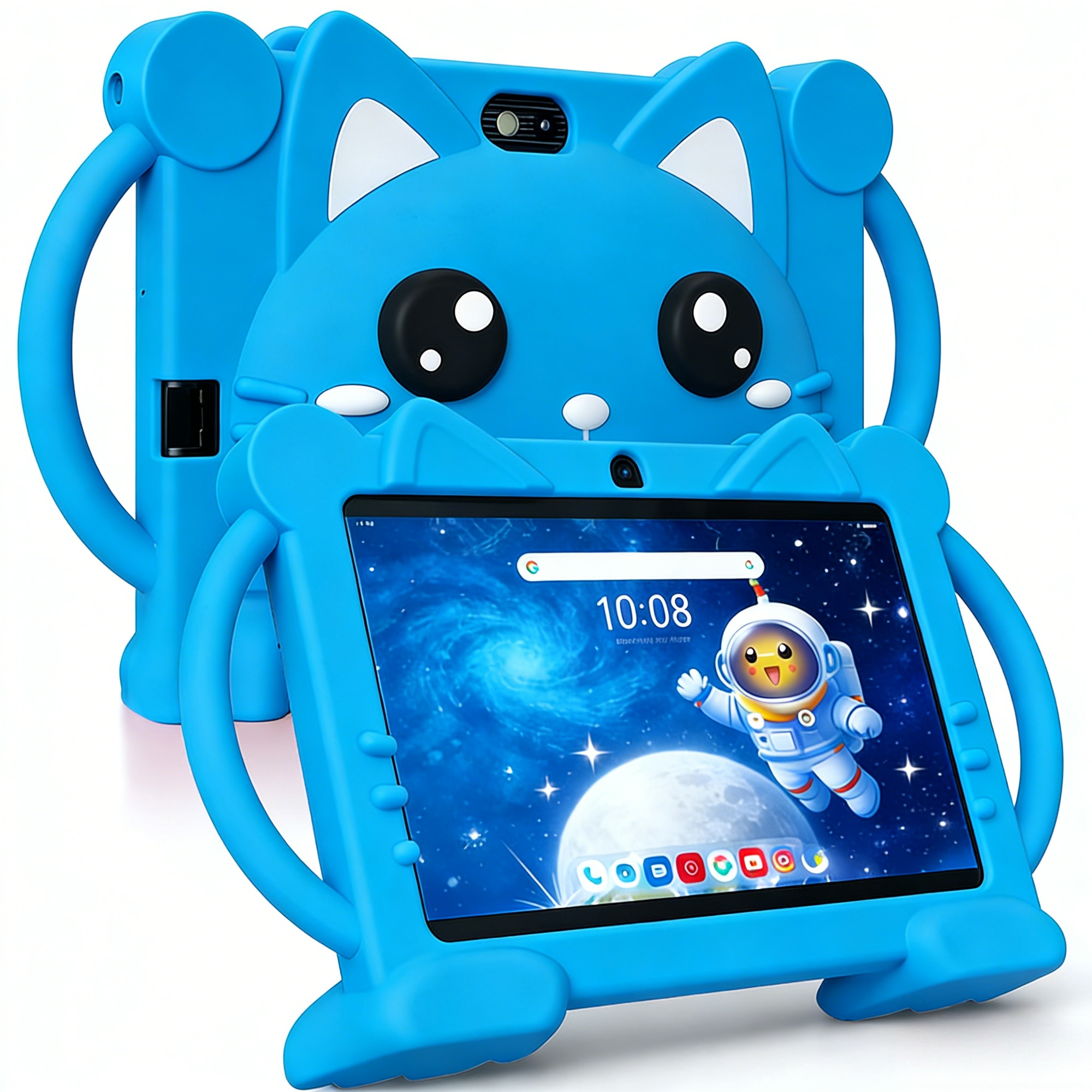 Tableta pentru copii de 7 inchi, sistem Android 13, procesor octa-core, 6 GB RAM, 64 GB stocare, compatibil Wi-Fi si Bluetooth, cadou ideal pentru sarbatori, albastru