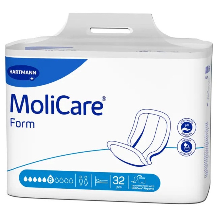 ​ Tampoane pentru incontinenta usoara Hartmann MoliCare Pad 6 picaturi, 32 buc pe set