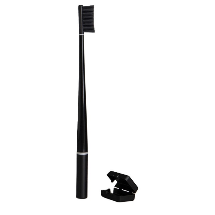 Periuta de dinti PIUMA Perfect Black, cu carbune activ pentru albire naturala, Soft, 1 buc