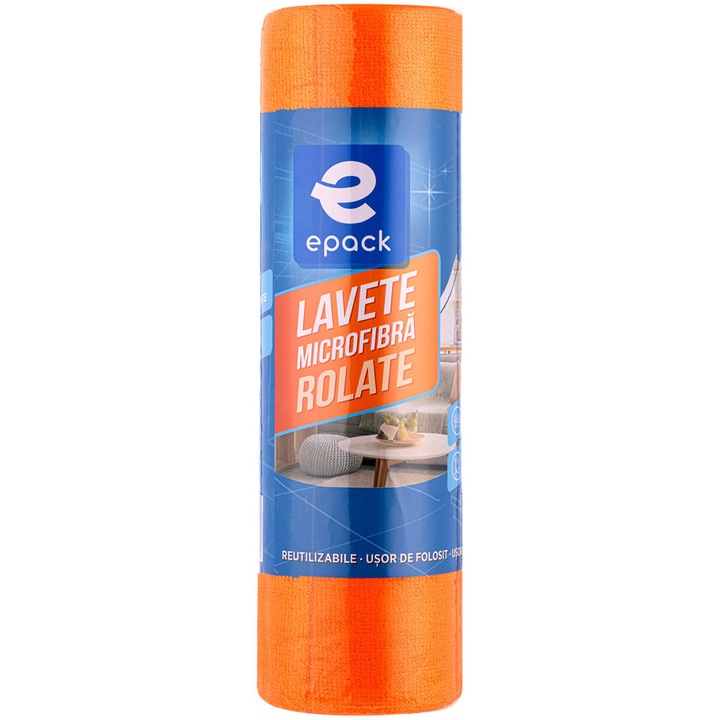 EPACK Lavete Microfibra Rolate, 30 BUC