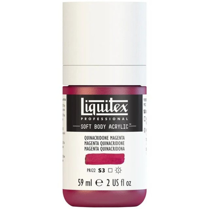 Culoare acrilica Liquitex, SOFT BODY 59 ml, Quinacridon magenta S3