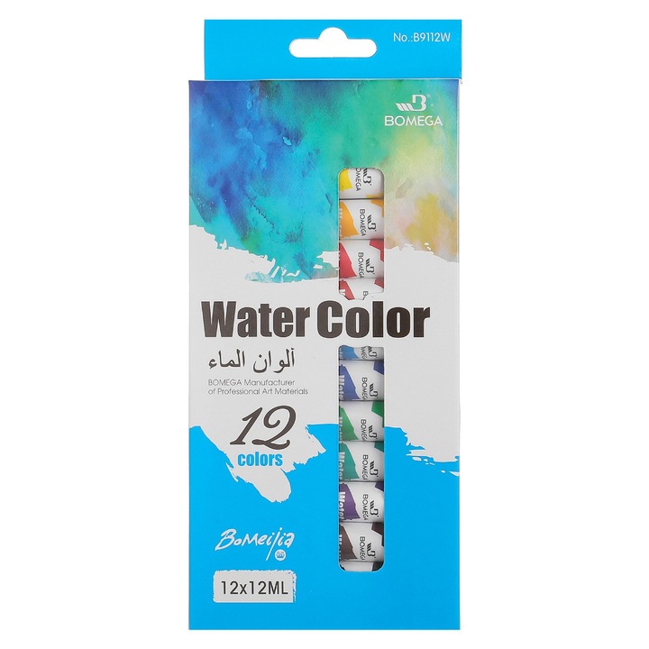 Acuarele Bomega vízfesték 12x12 ml