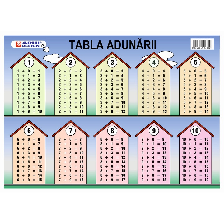 Plansa Tabla Adunarii A4 din carton cu lacuire UV - New, set 5 bucati