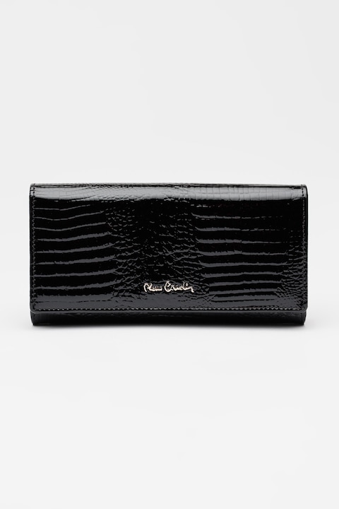 Pierre Cardin, Кожен портфейл с релеф, Черен