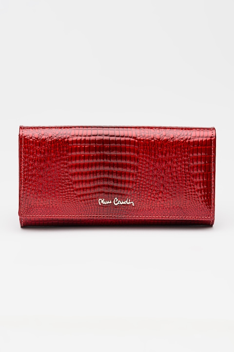 Pierre Cardin, Кожен портфейл с релеф, Тъмночервен