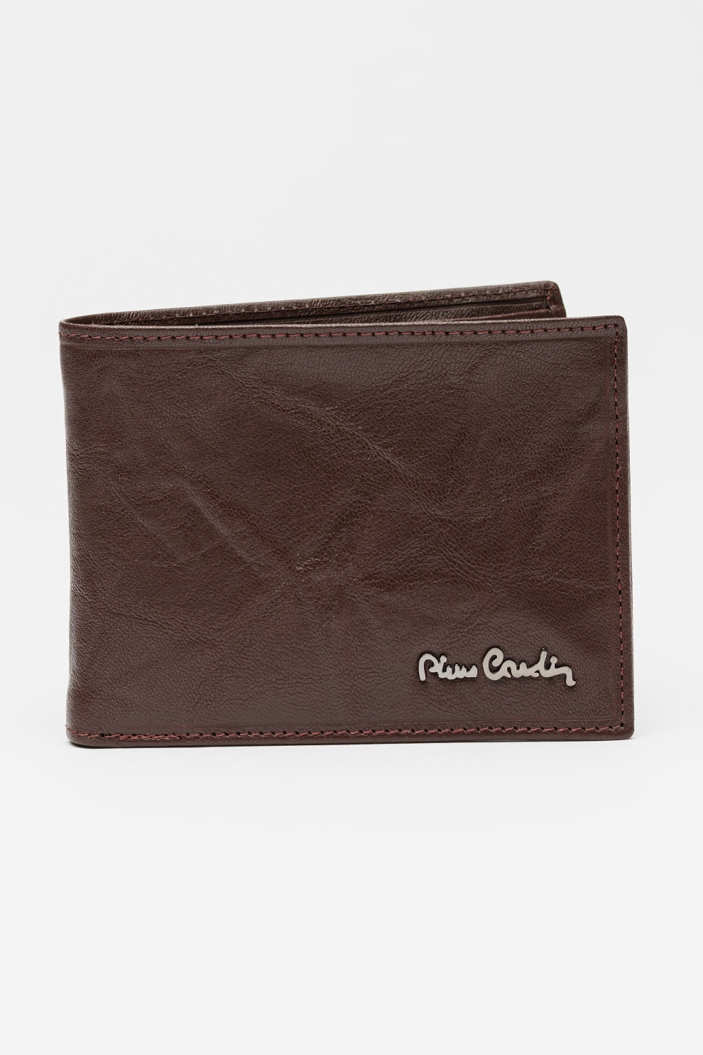 Pierre Cardin, Portofel pliabil din piele, Maro inchis
