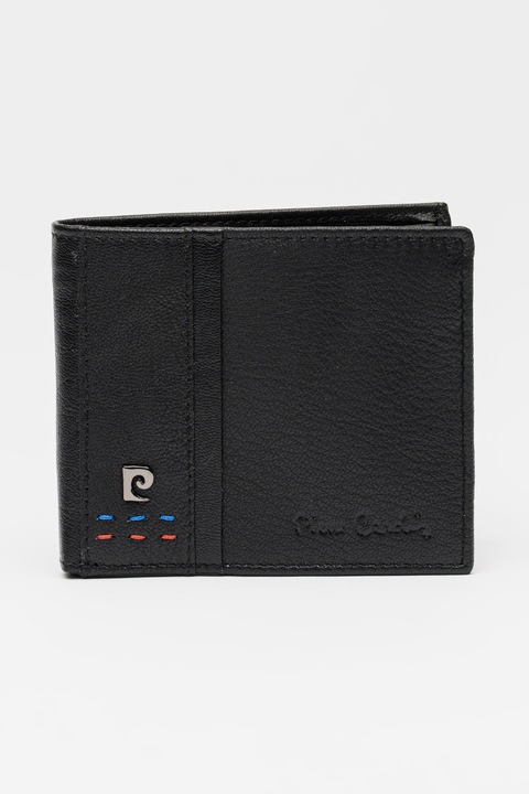 Pierre Cardin, Кожен портфейл с двойно прегъване, Черен