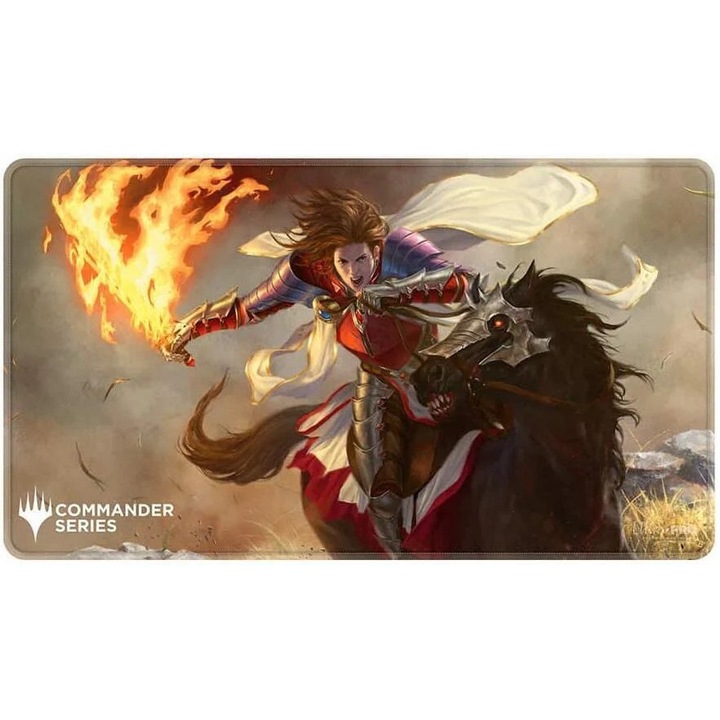 Playmat Ultra Pro Commander Series 8, Syr Gwyn, dimensiuni 61x34cm, margini cusute, antiderapant