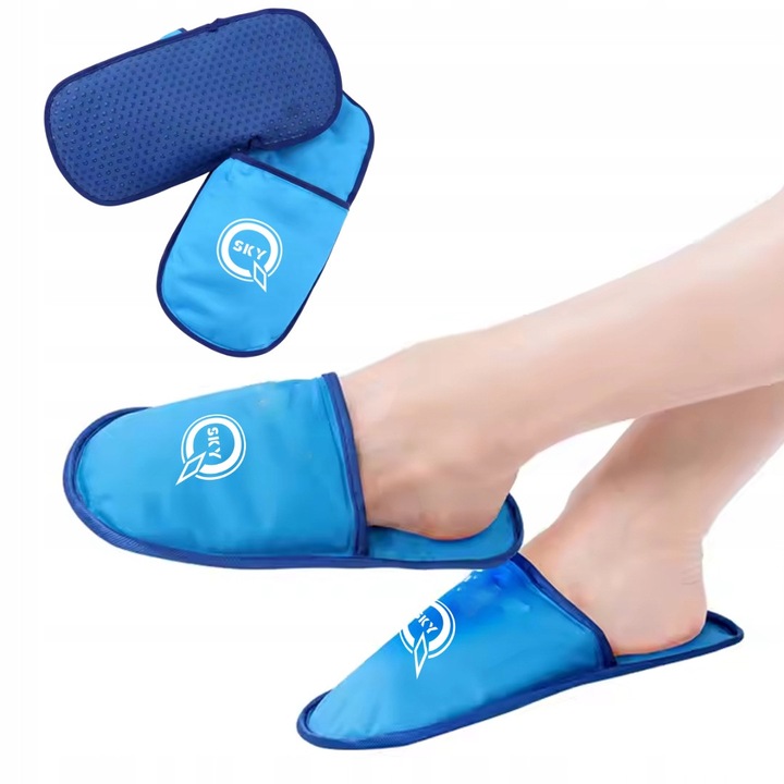 Papuci cu gel pentru terapie, marime universala, racoritor si incalzitor, reutilizabili