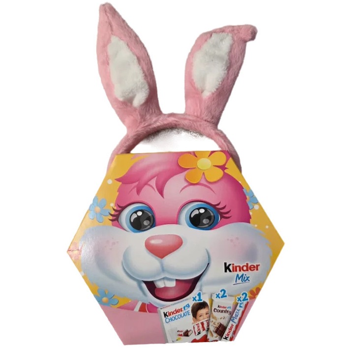 Kinder Maxi Mix Plüss Fejdísszel 139g
