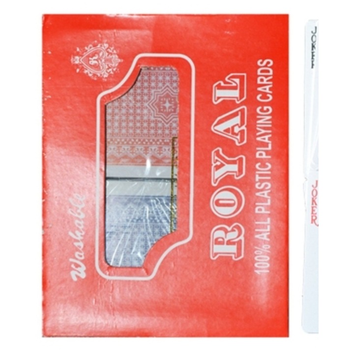Carti de joc din plastic, Royal, 2 set/cutie