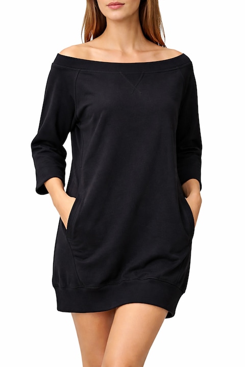 Rochie scurta Diesel 6001714 16121-52, Tip hanorac, Croială lejeră, Bumbac, S, Negru