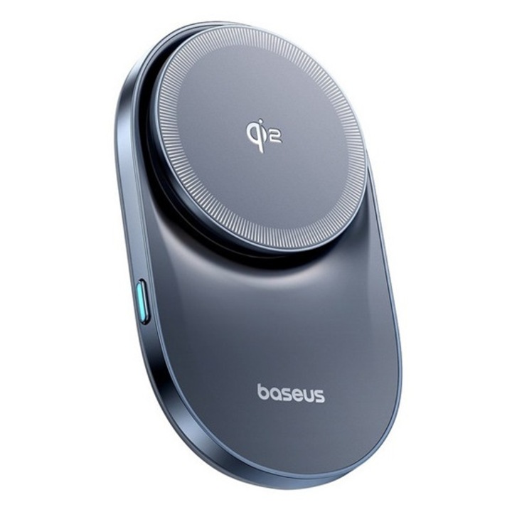 Baseus primetrip vc1 pro autós tartó, szellőzőre, mágneses, wireless, 15w, gyorstöltés, 360°, qi2, fekete