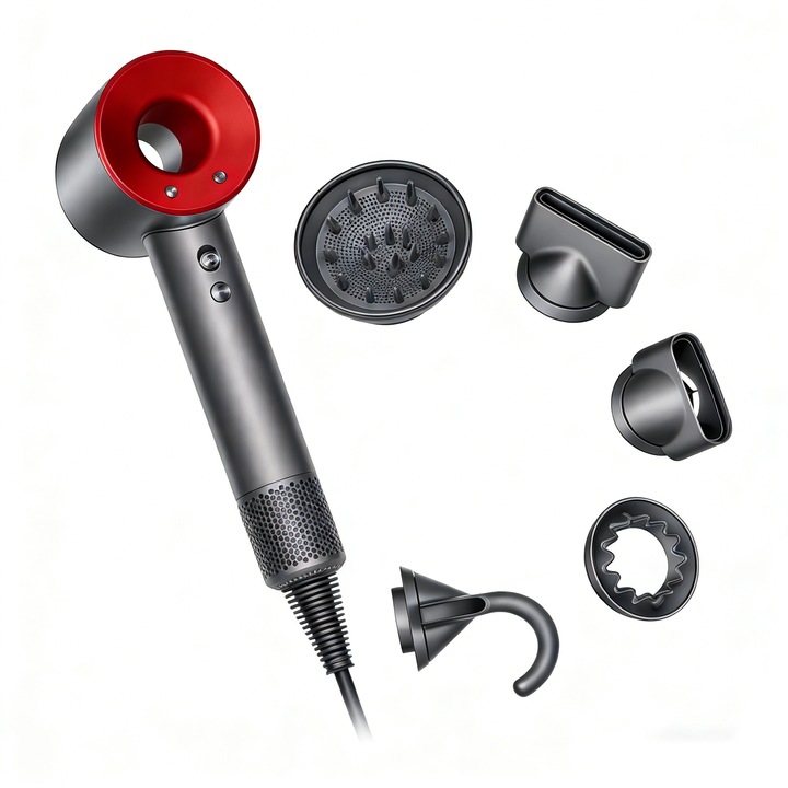 HD08 gyors szélfútó, gyors szárítás anélkül, hogy károsítaná a hajat, többszintű szélerejű beállítás