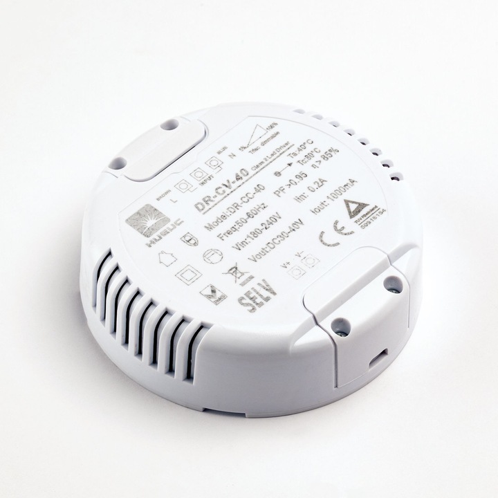 Sursă de alimentare HUEUC DR-CV-40 40W, reglabil, O 102mm, înălțime 32mm