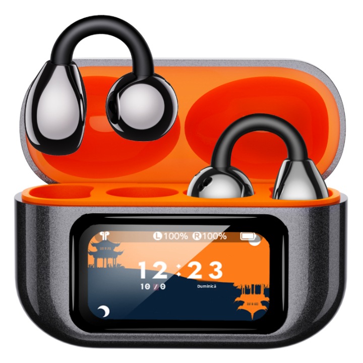 Vezeték nélküli fülhallgató, In-ear Bluetooth, Vezeték nélküli audio fülhallgató, Generikus, in ear, fekete, Vezeték nélküli, Digitális kijelző, Érintésvezérlés