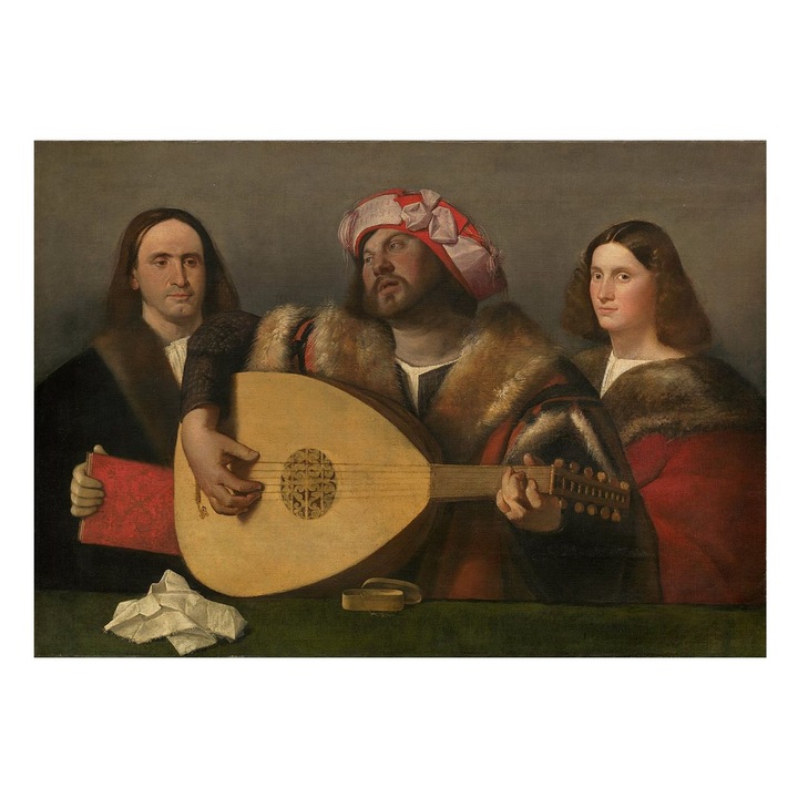 VreauPoster Poster A4 Cariani Concert, Renastere Venetiana, Tablou Decorativ Carton 250gr