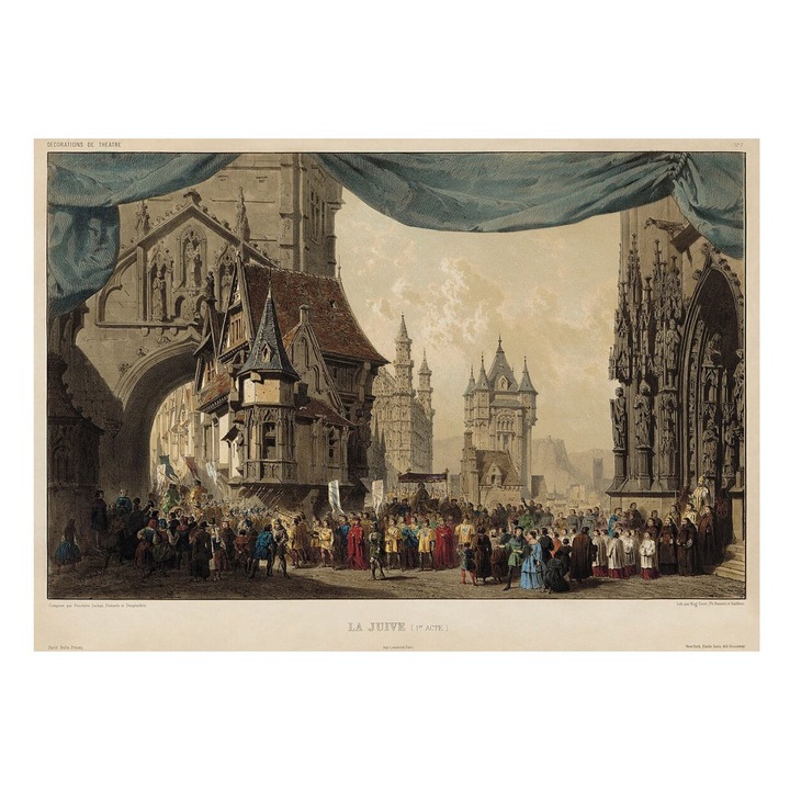 VreauPoster Poster A4 La Juive Evreica, Opera Fromental Halévy 1835, Tablou Decorativ Carton 250gr
