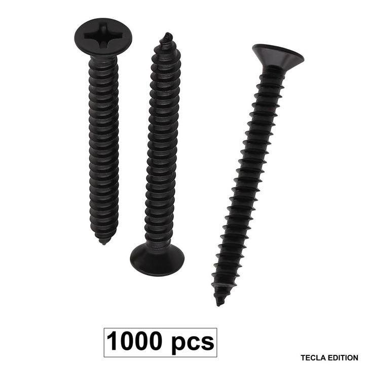 Set 1000 Suruburi Universale pentru Rigips, Dimensiuni Extra, 4.2x90 mm, Autofiletante, pentru Aplicatii Extreme, Cap Inecat, Otel Fosfatat