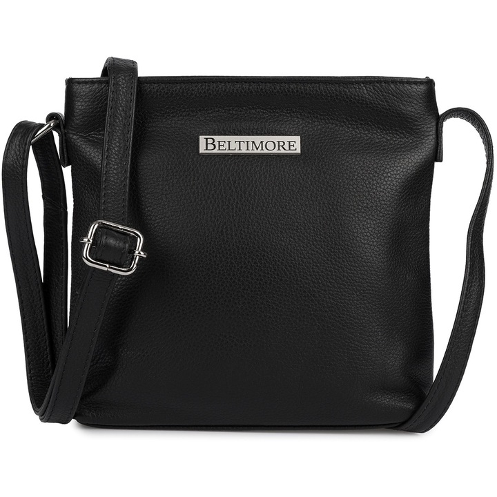 Geanta de umar din piele, Beltimore, bej, dimensiuni 18,5x19x4cm, design elegant