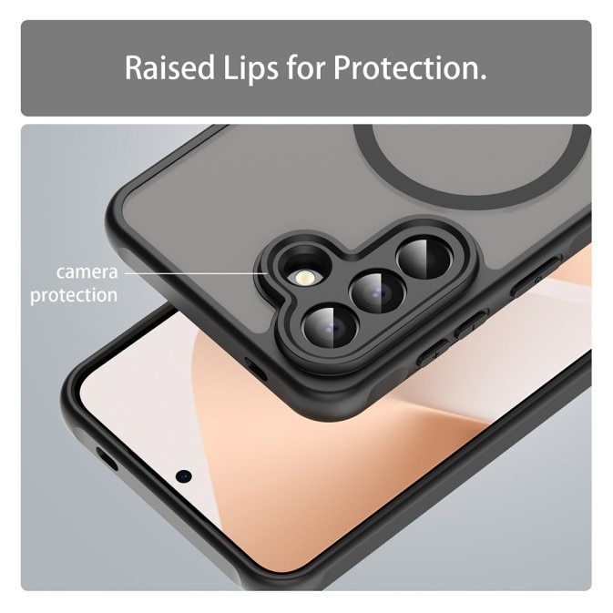 Husa Upzz® Halo Pentru Samsung Galaxy A57 5G, Protectie Camere si Colturi, Super Rezistenta, Negru