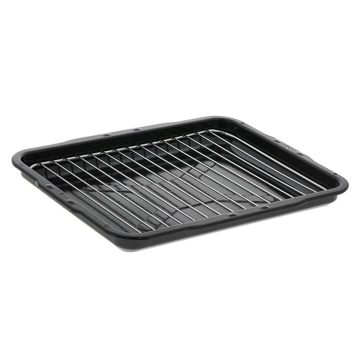 Set 3 piese Tavă de copt antiaderentă și Tavă pentru prăjituri cu grătar - 41,8 x 30,6 cm