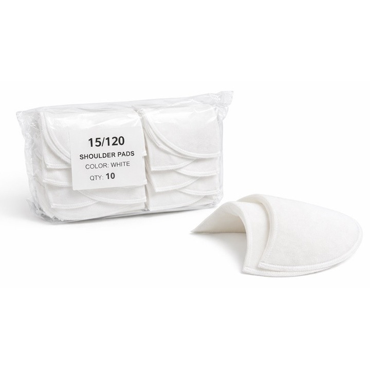 Umeri pentru haine 15/120, albi, set 10 perechi