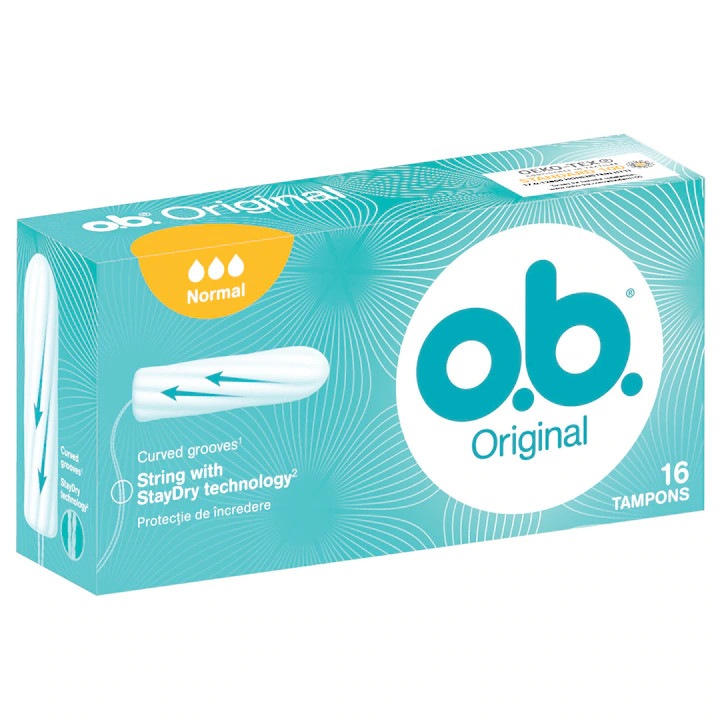 Дамски тампони O.B. Original, Normal, кутия, 16 бр