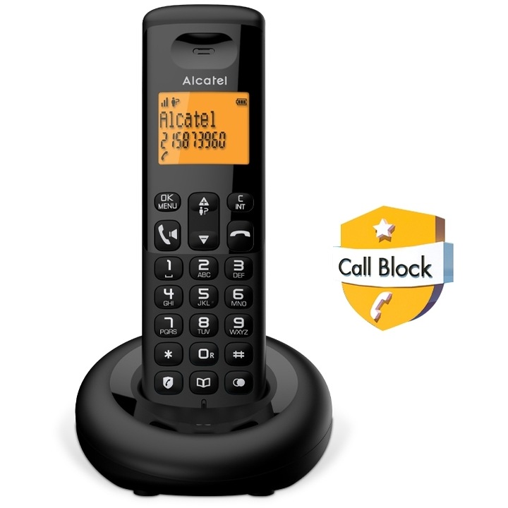 Telefon fara fir Alcatel E260, dinamic, culoare Mauro