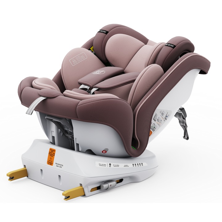 Столче за кола BUF BOOF TWT Plus iSize Въртящо се на 360 градуса, 0-36 кг, 40-150 см, Лилав