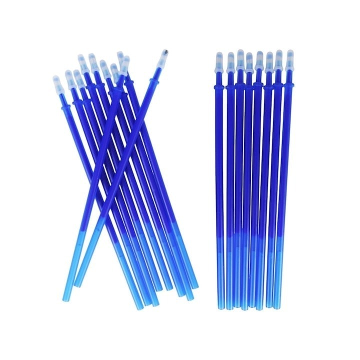 Set 4 pixuri cu cerneala albastra, functie de stergere, model cu animalute, grosime scriere 0.35 mm, multicolor, 14.5x1.5 cm, 4 rezerve incluse, Dactylion®