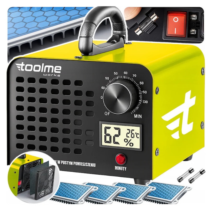 Generator de ozon, 70000mg / h, 155 W, Toolme TM221