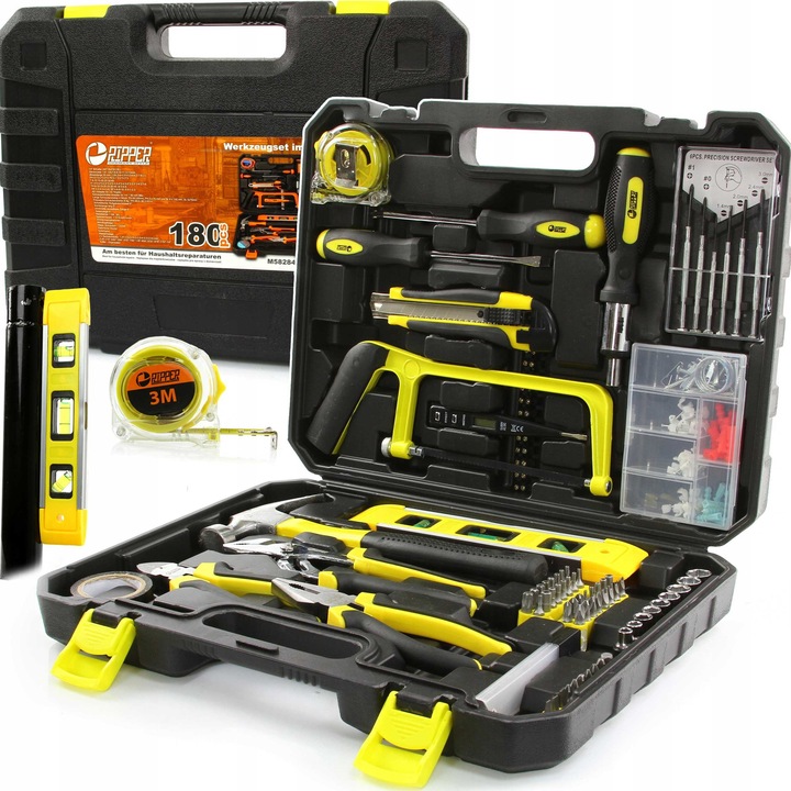 Комплект инструменти Ripper 180 елемента, ергономичен дизайн, издръжливи материали