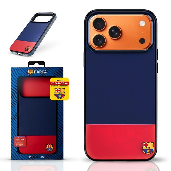 Husă de telefon, compatibilă cu iPhone 17 Pro Max, FC Barcelona
