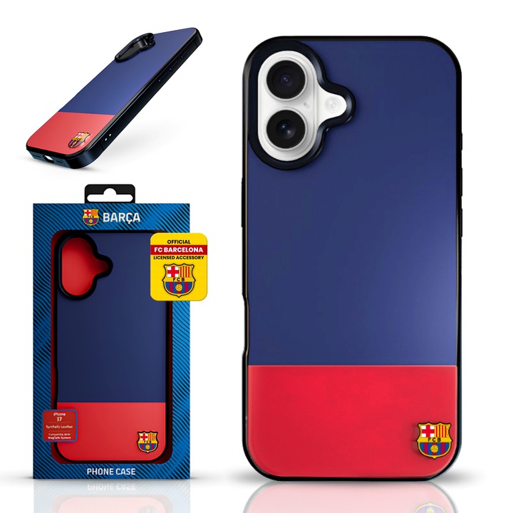 Husă de telefon, compatibilă cu iPhone 17, FC Barcelona OCPC
