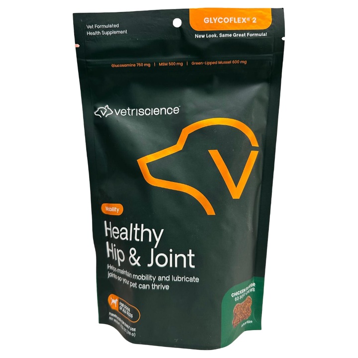 Supliment articulatii pentru caini, VETRISCIENCE HEALTHY HIP & JOINT SCW 60 TABLETE GUMATE (Glycoflex 2 SCW)