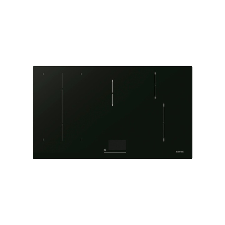 Plita incorporabila cu inductie Barazza, colectie Icon, 90 cm, 5 zone, panou control tactil, detectare oala, functie Boost, child lock, timer, oprire de siguranta, indicator caldura reziduala, consum redus, negru